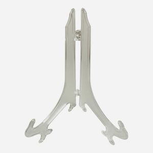 11" Clear Plastic Plate Display Stand Easel Holder Set of 5 Excellent